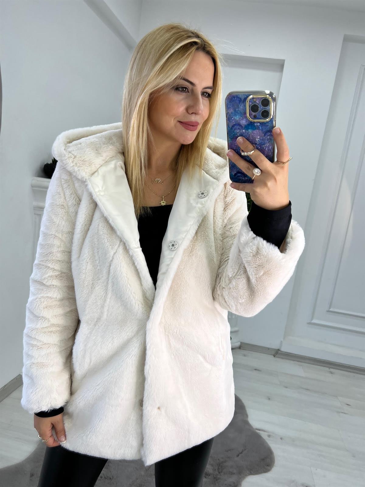 01 Peluş Mont TAŞ