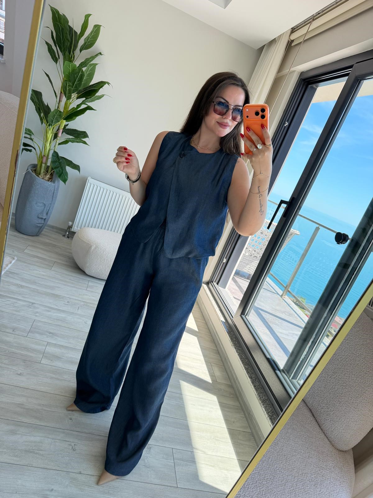 0102 Yelek Pantalon Takım LACİVERT