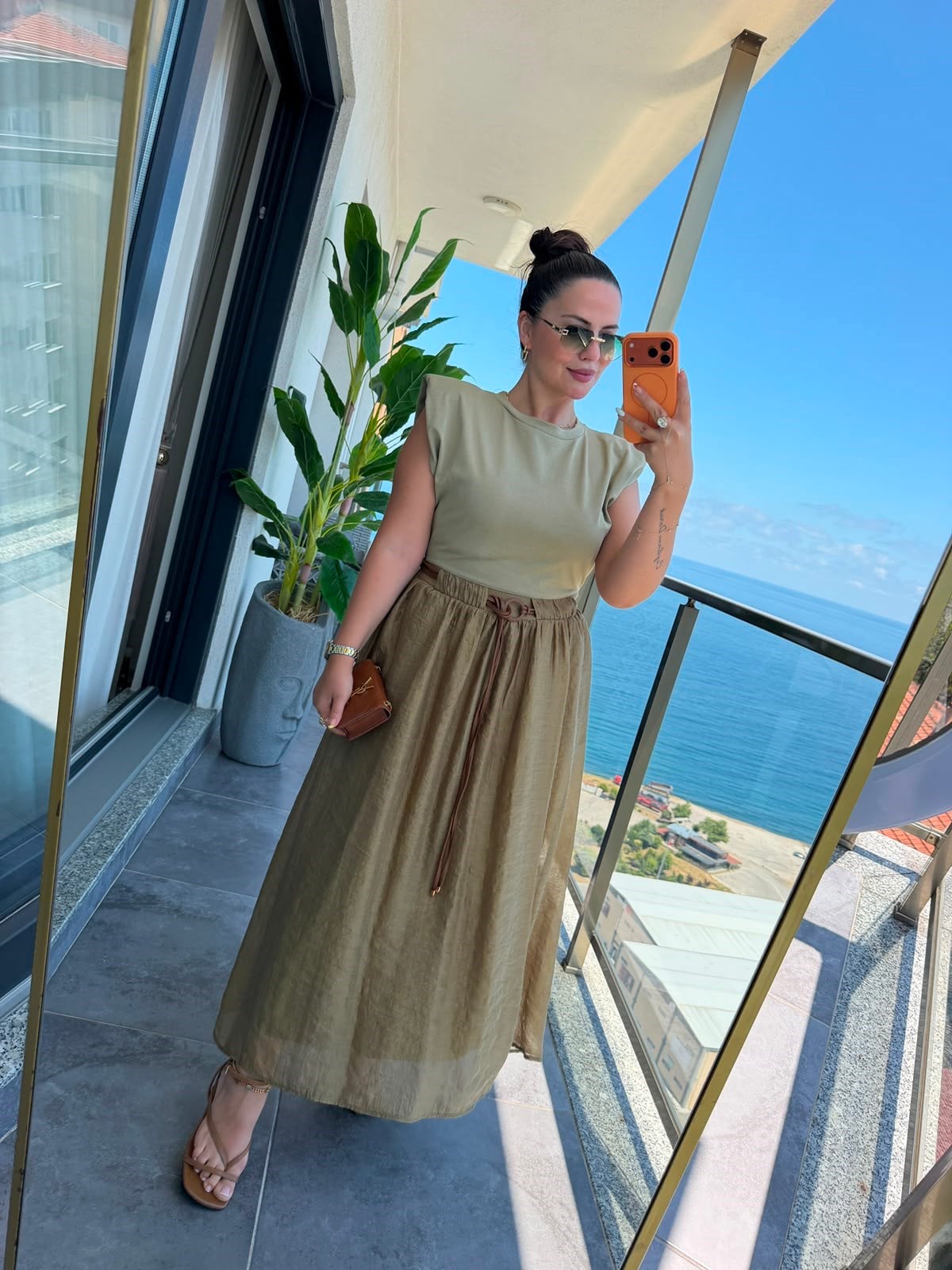 0103 Garnili Elbise olive