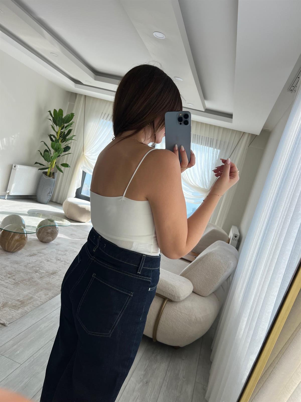0159 İp Askılı Top BEYAZ