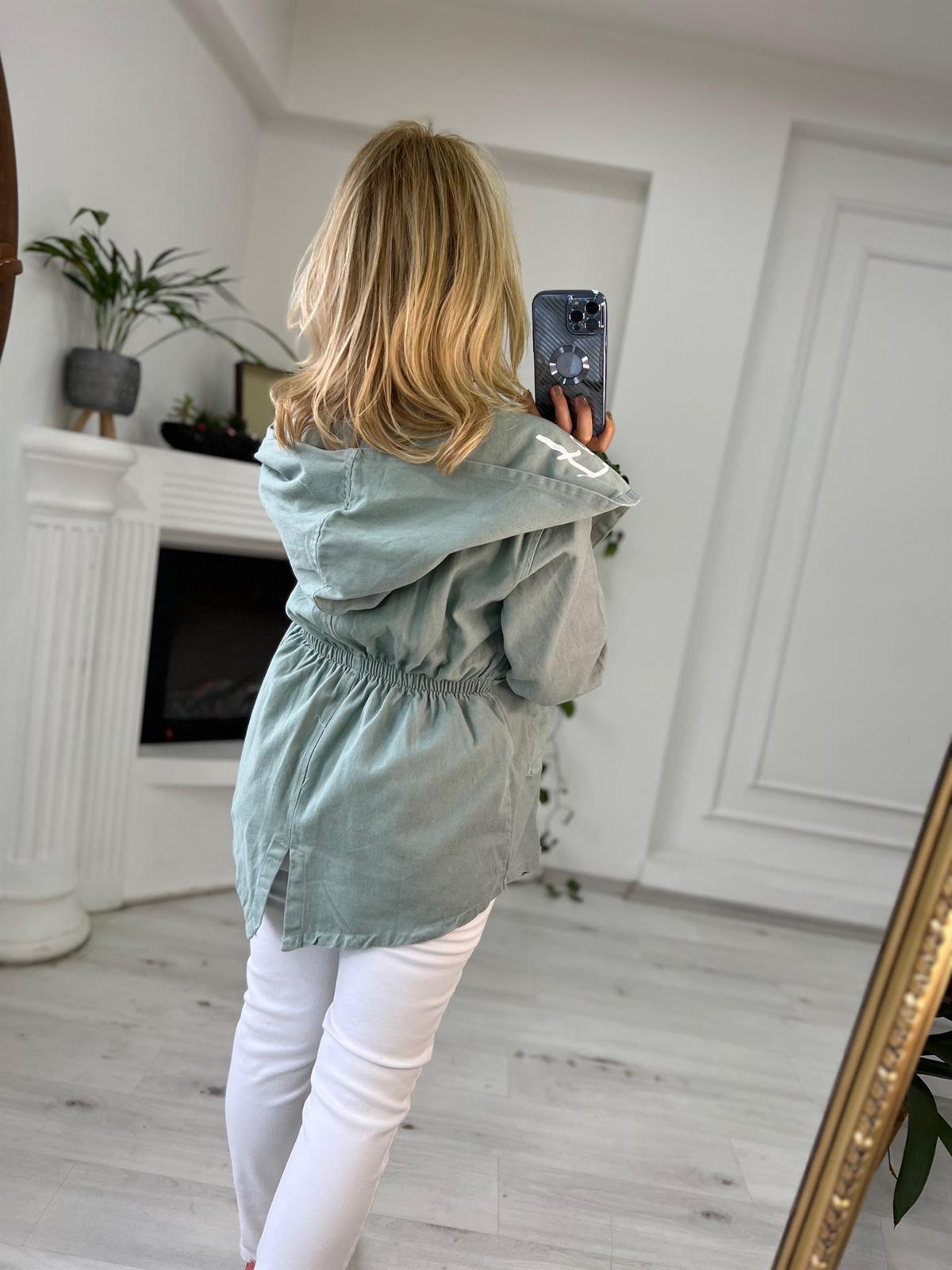 0215 Baskılı Ceket MİNT