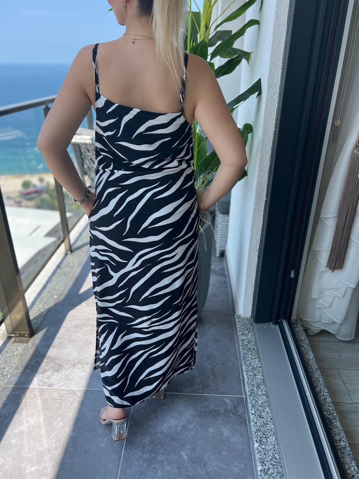 023 İp Askılı Elbise ZEBRA