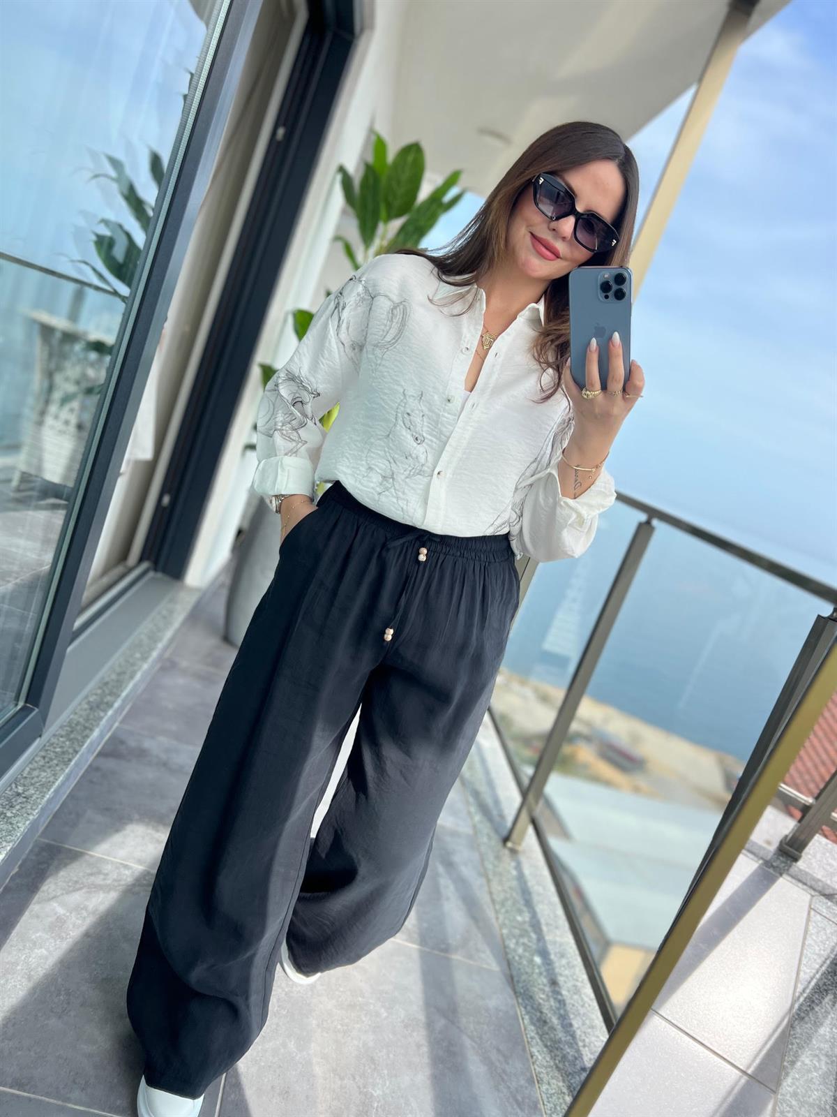 0253 Tensel Pantalon SİYAH