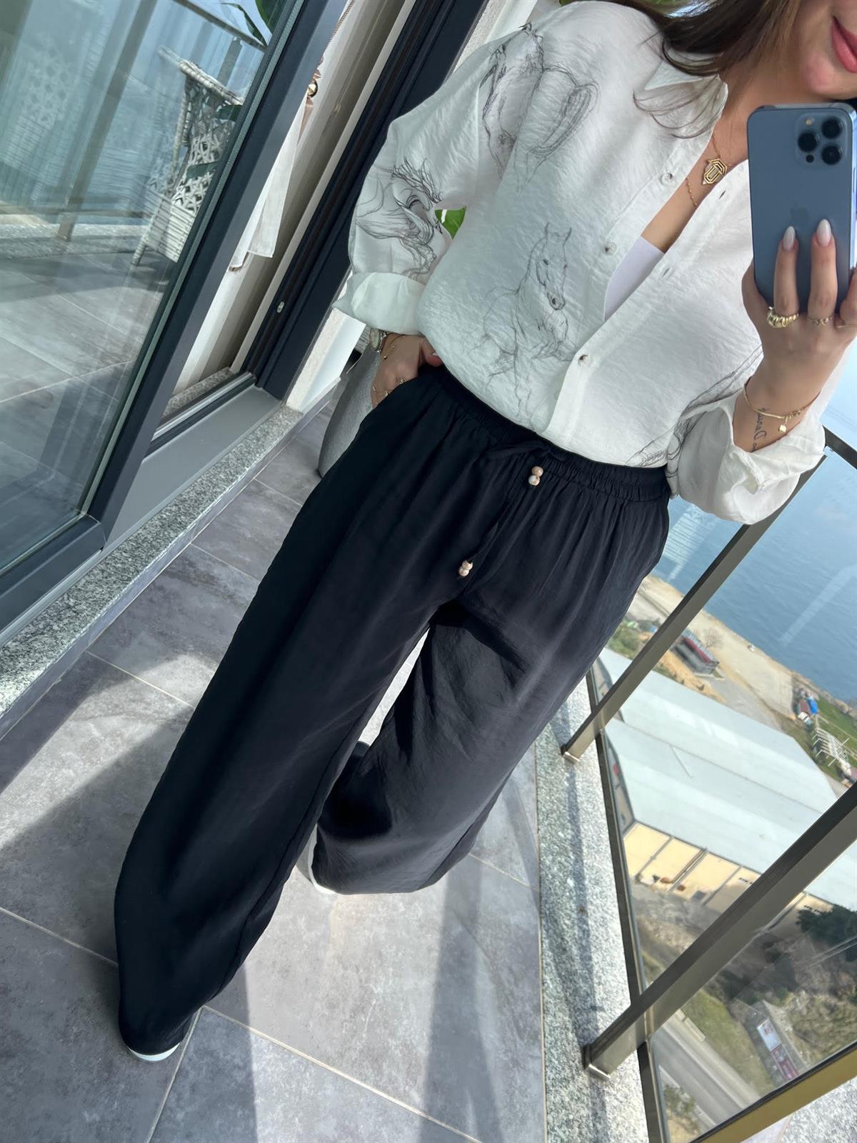 0253 Tensel Pantalon SİYAH