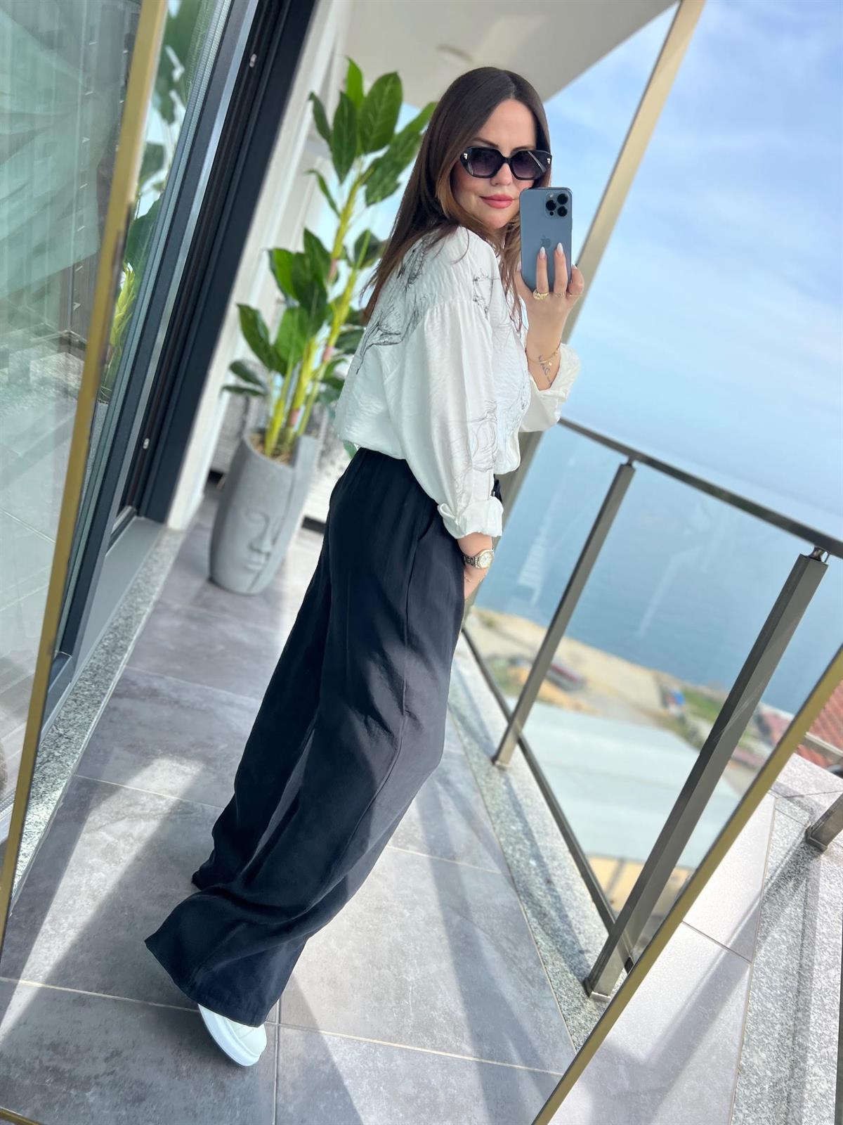 0253 Tensel Pantalon SİYAH