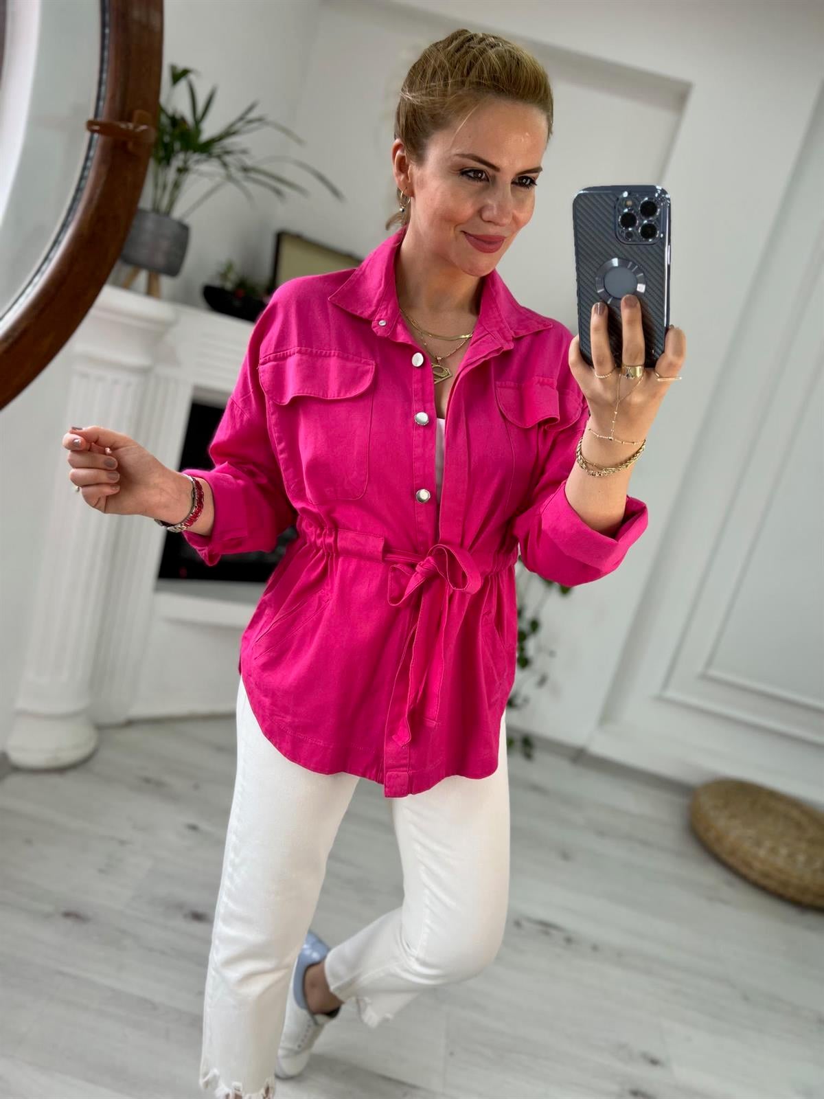 0259 Gabardin Ceket FUŞYA