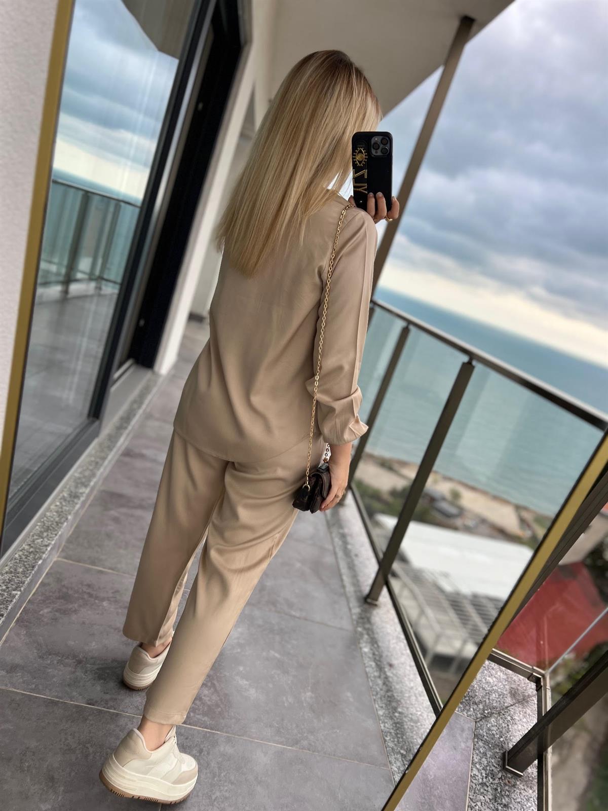 0331 PantolonluTakım BEJ