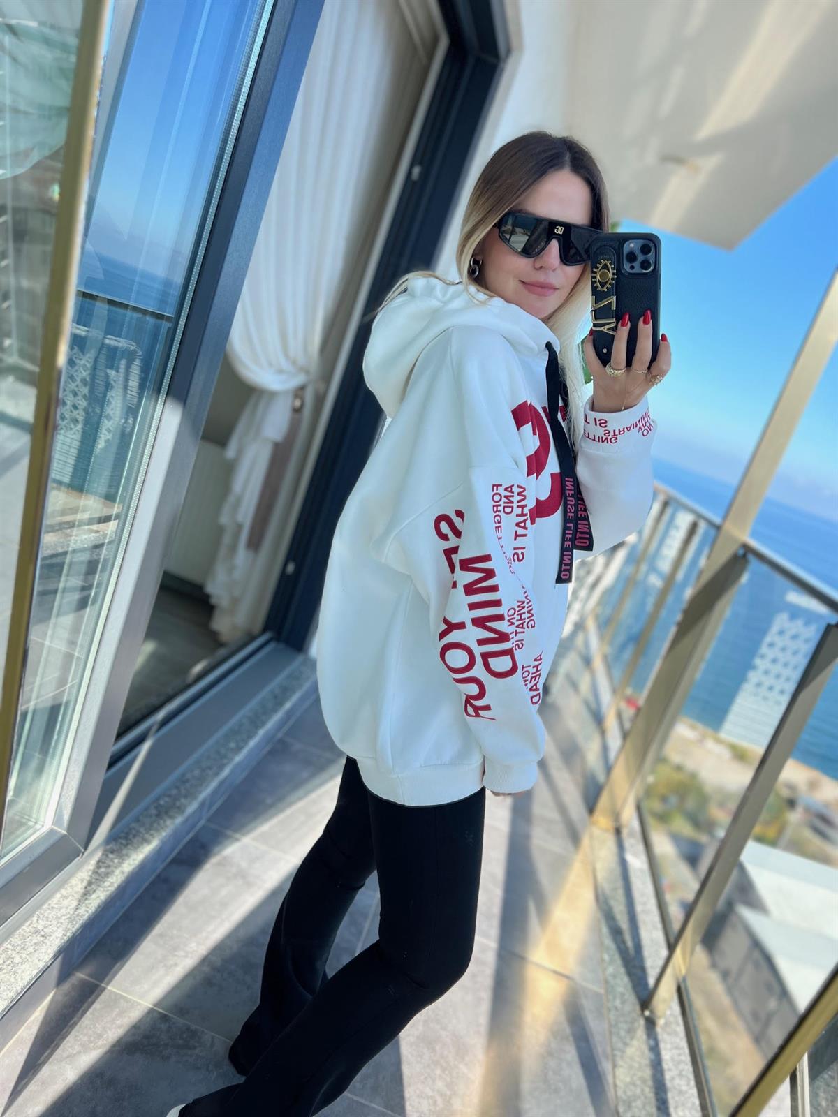 10095 İçi Polar İpli Sweat EKRU