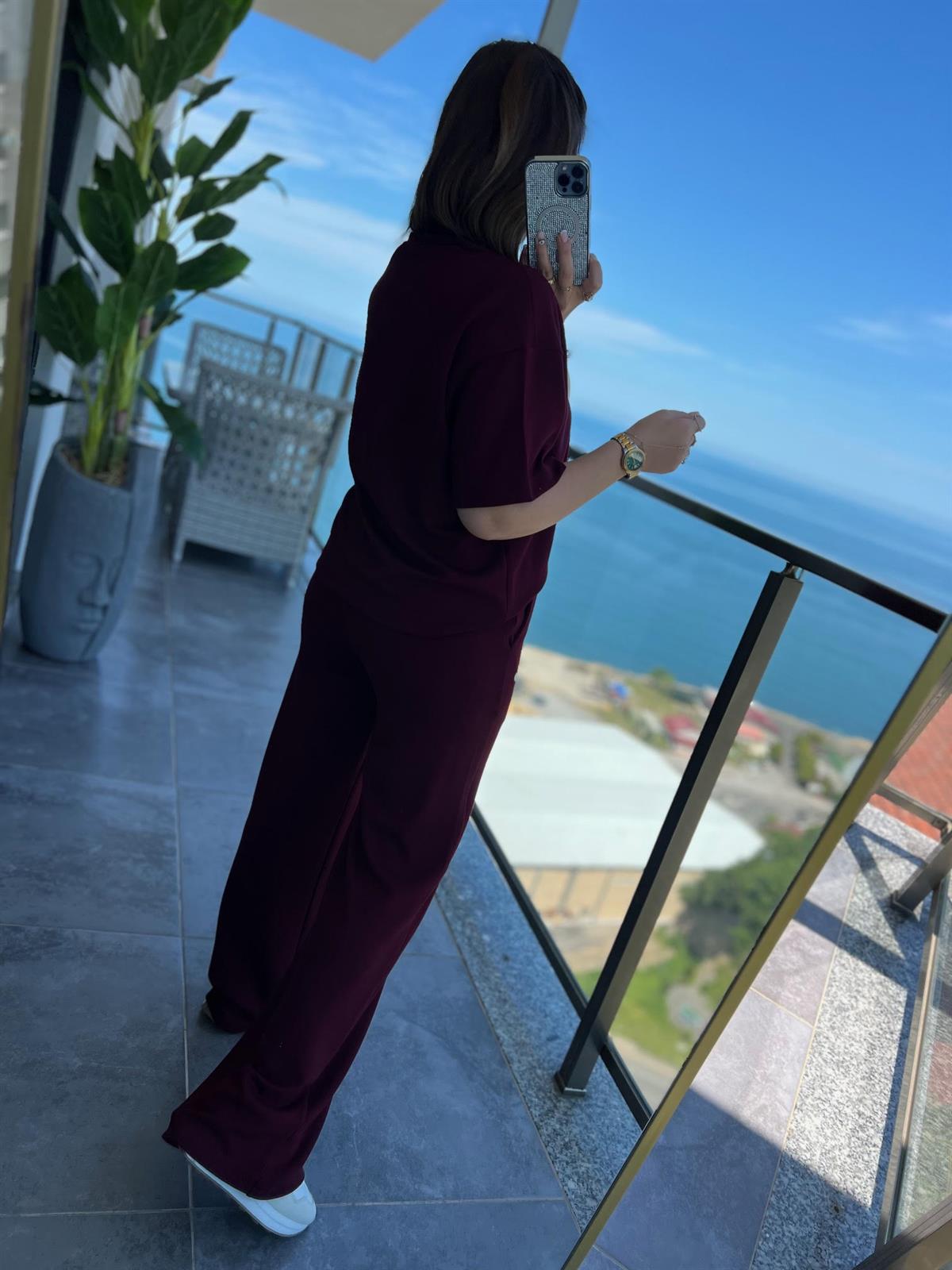 1018 Renkli Alo Takım BORDO