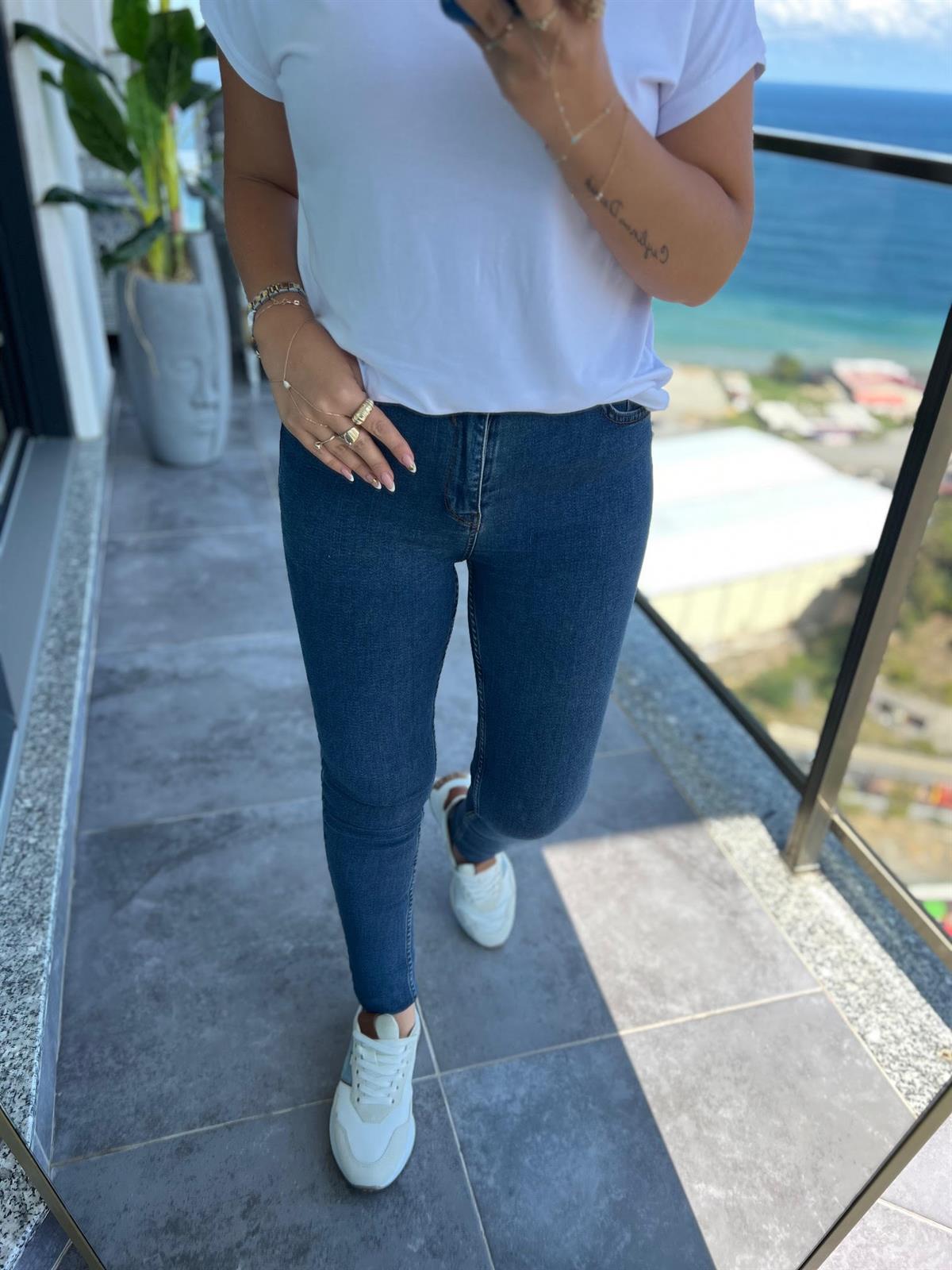 142 Dark Skinny Jean MAVİ