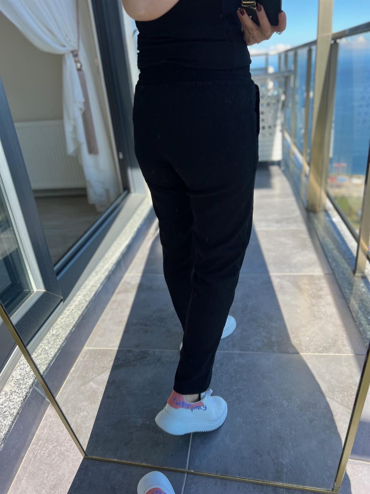 179 Fitilli Pantalon SİYAH