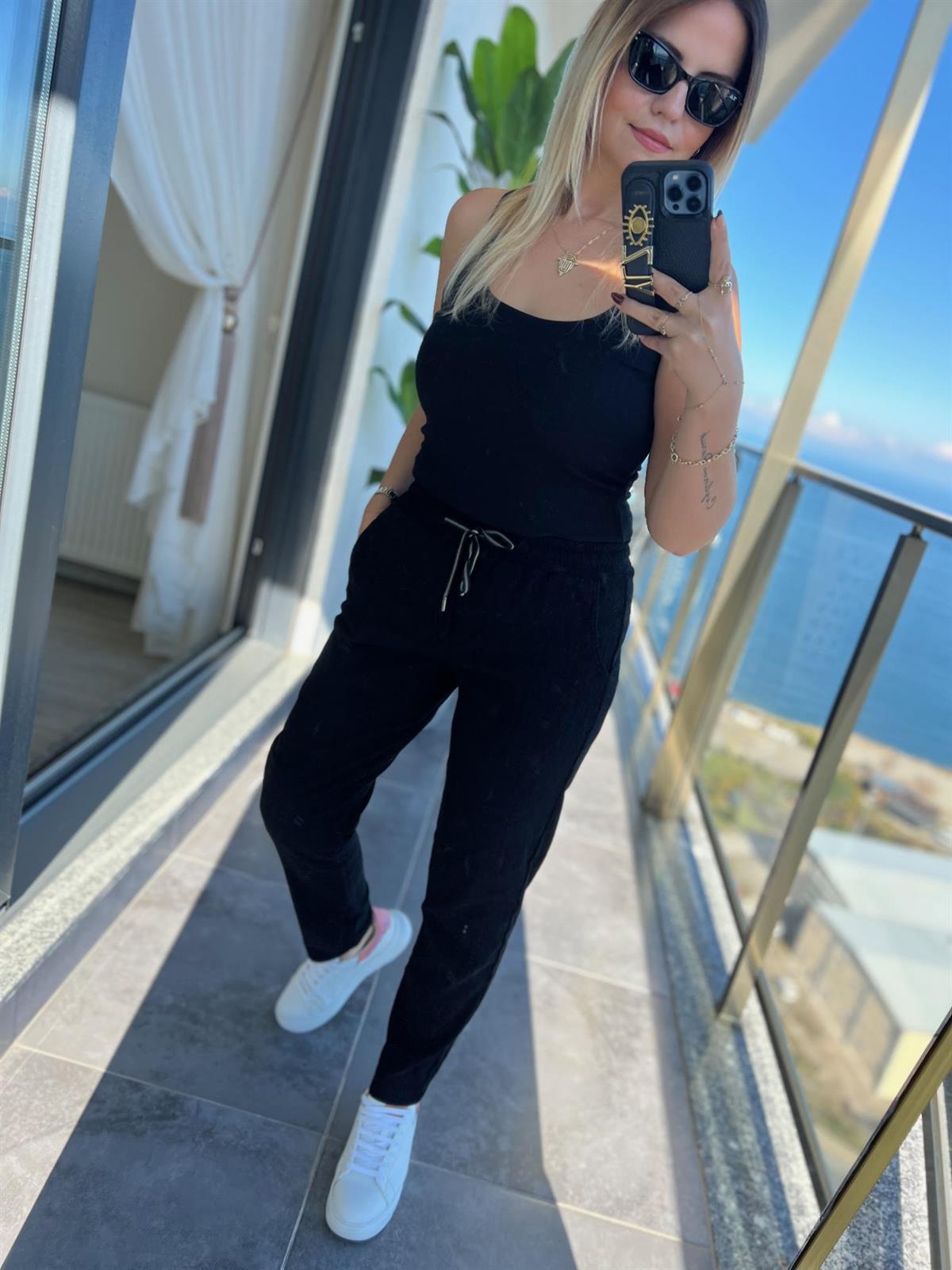 179 Fitilli Pantalon SİYAH