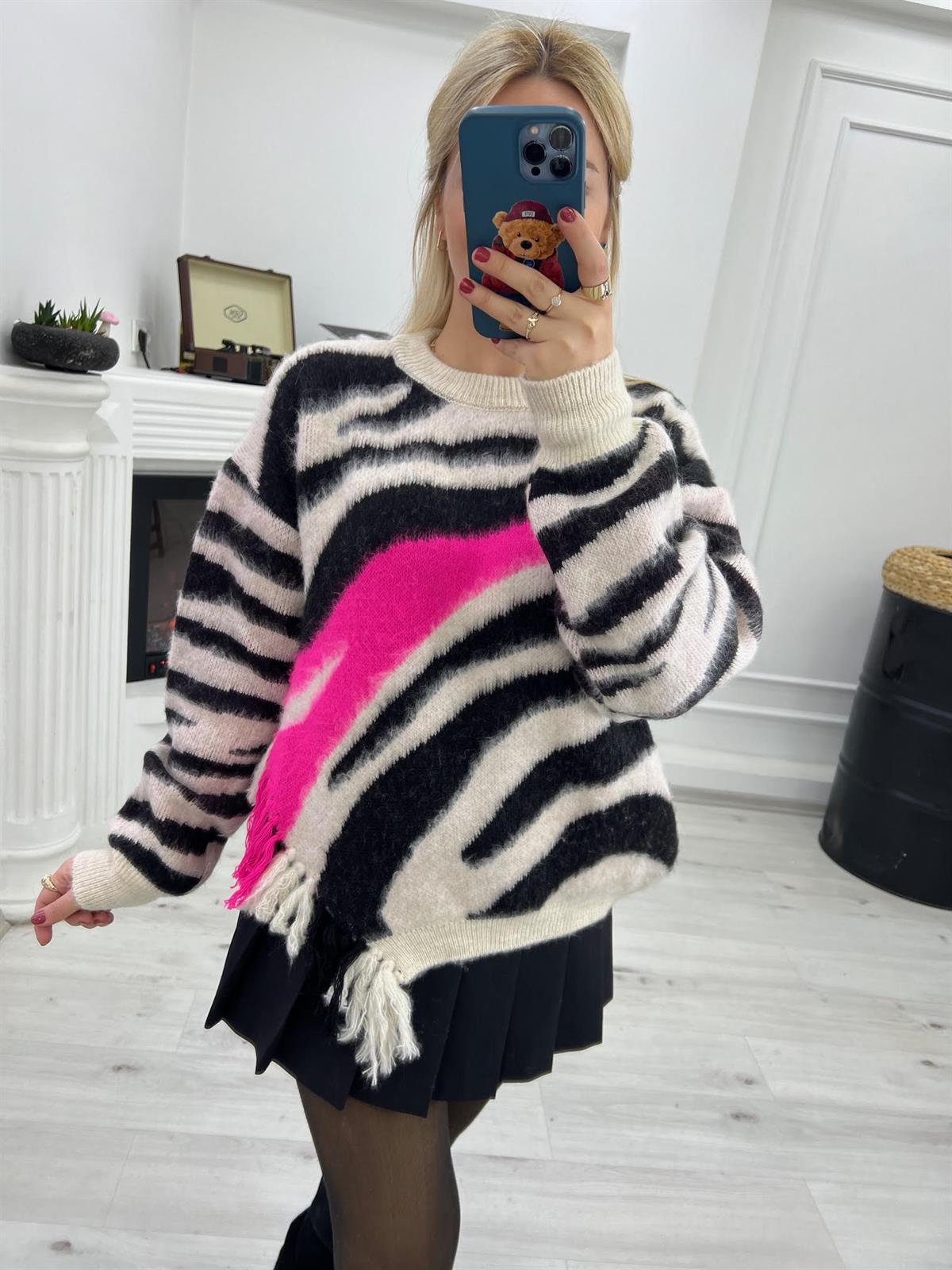 1948 Püskül Detay Zebra Kazak BEJ