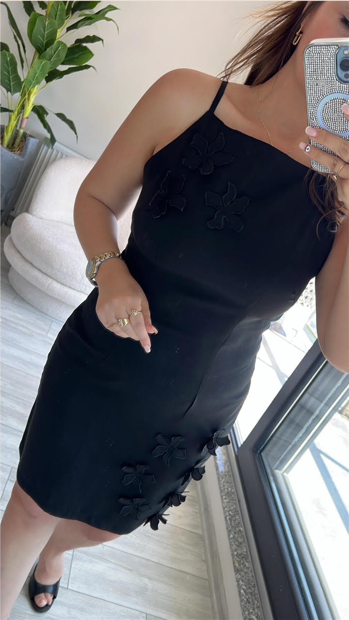 201 Tencel Elbise SİYAH