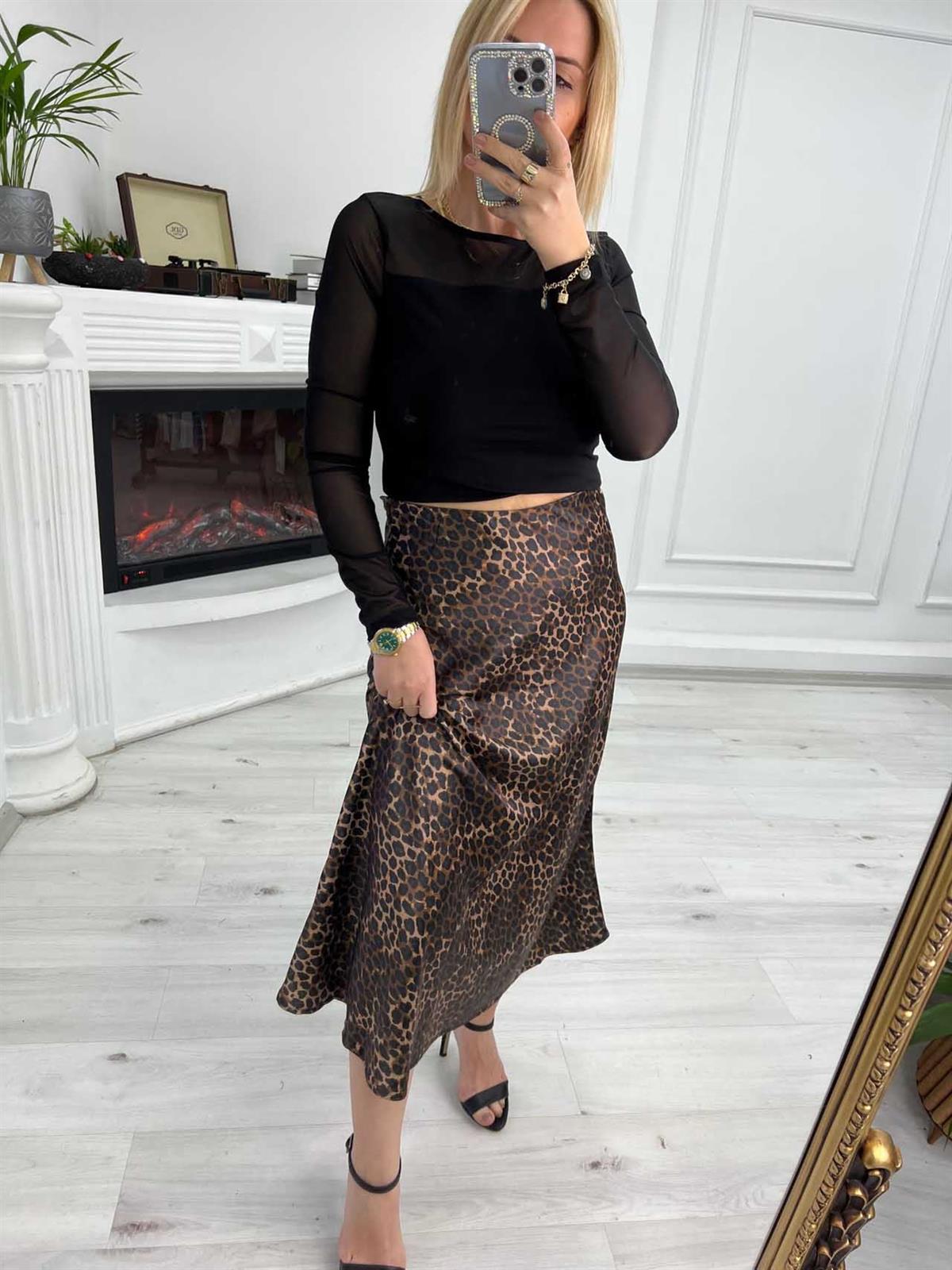 20470 Saten Leopar Etek LEOPAR