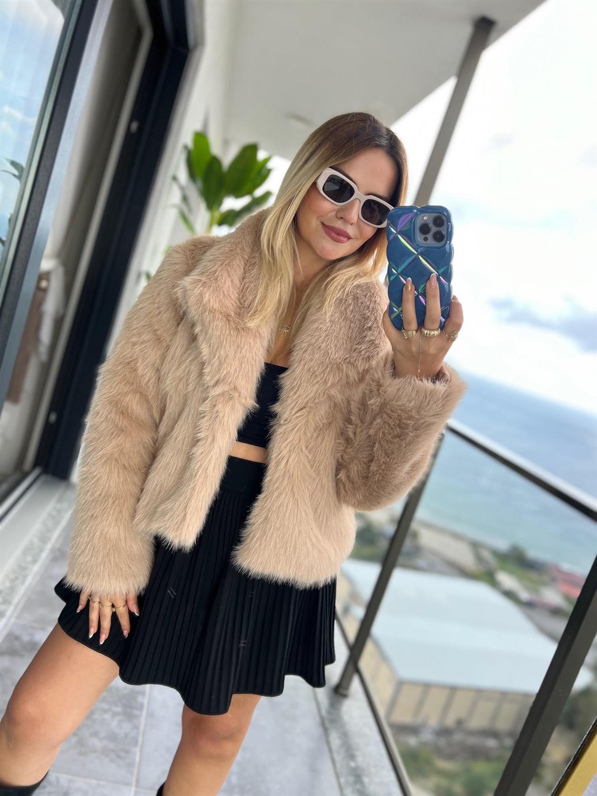 2062 Kısa Kürk CAPPUCINO