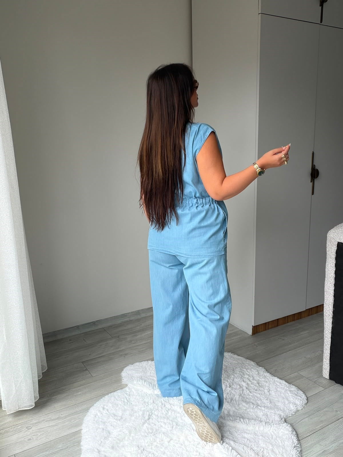 2454 Kot Yelekli Takım MAVİ