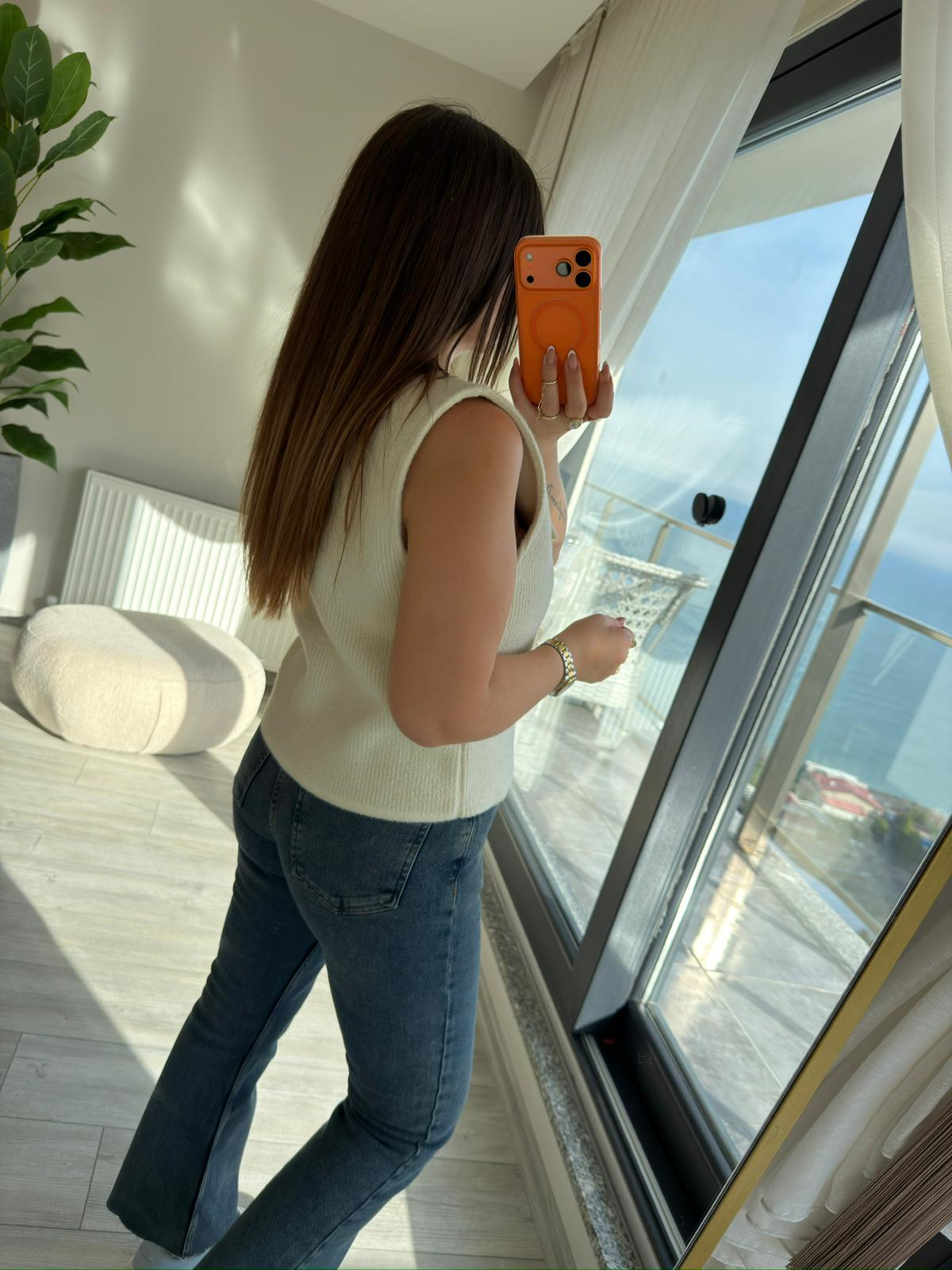 25432 Simli Yelek EKRU
