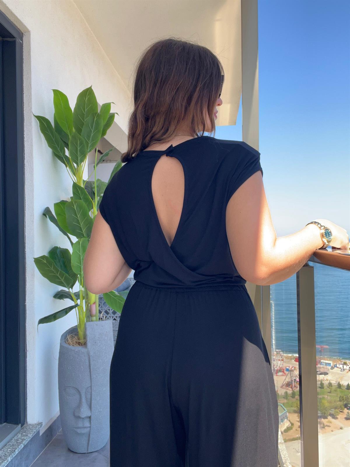 2547 Beli Büzgülü Tulum SİYAH