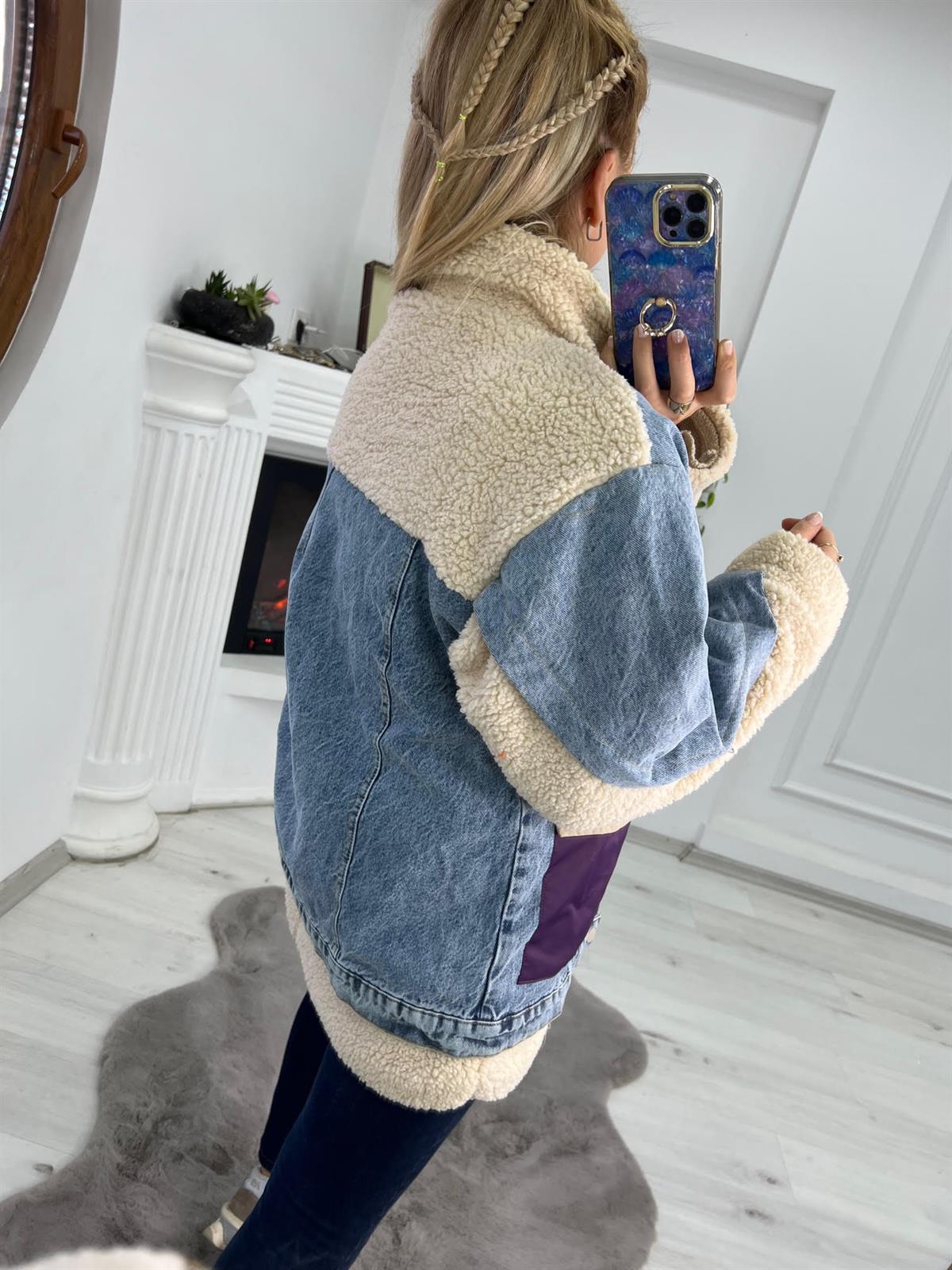 2580 Peluş Mont MOR
