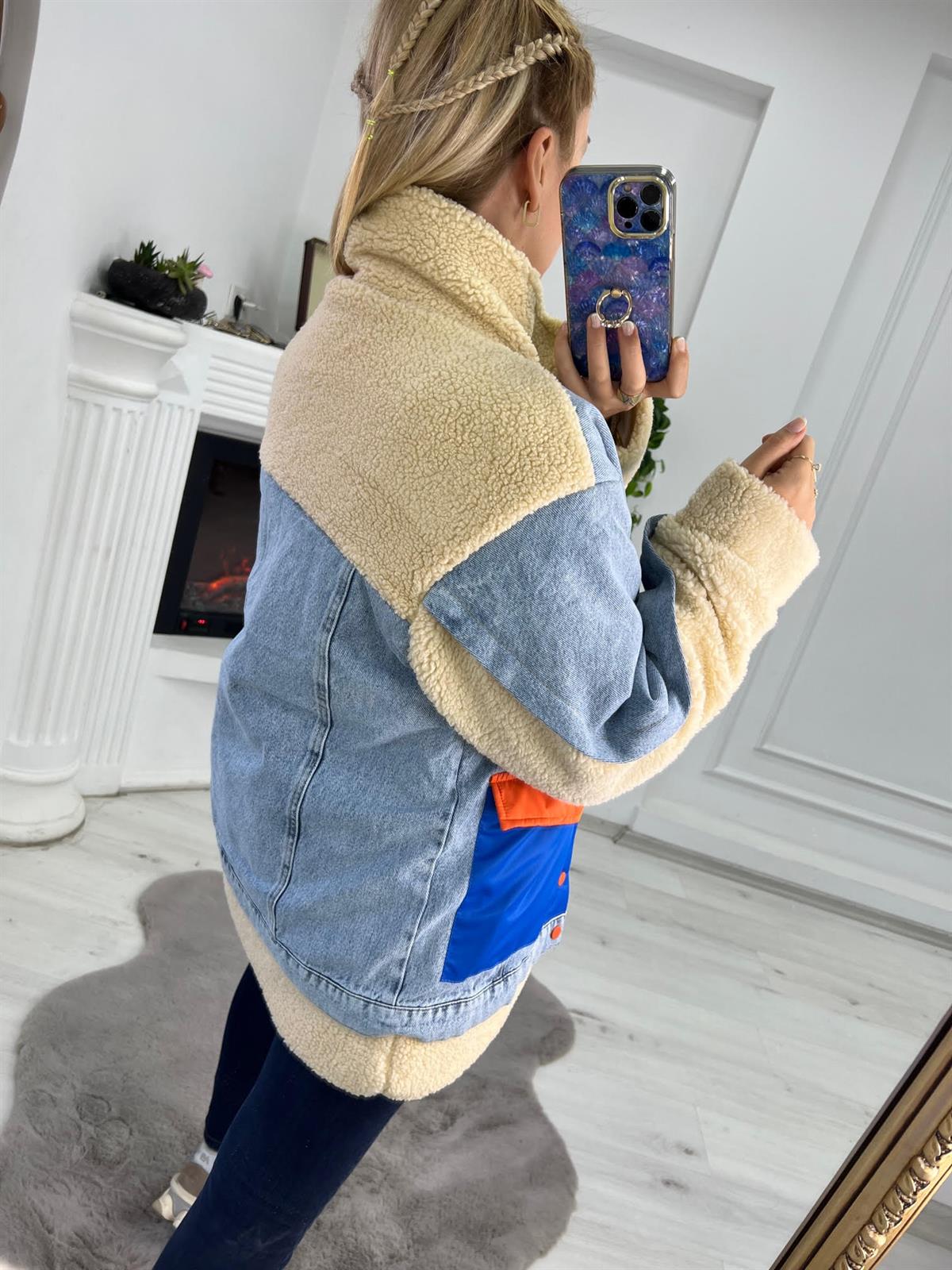 2580 Peluş Mont TURUNCU