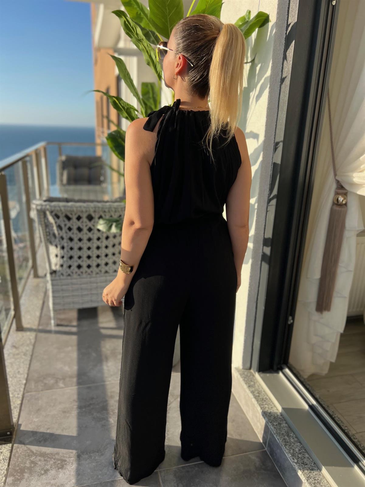 261046 Boyundan Bağlı Tulum SİYAH