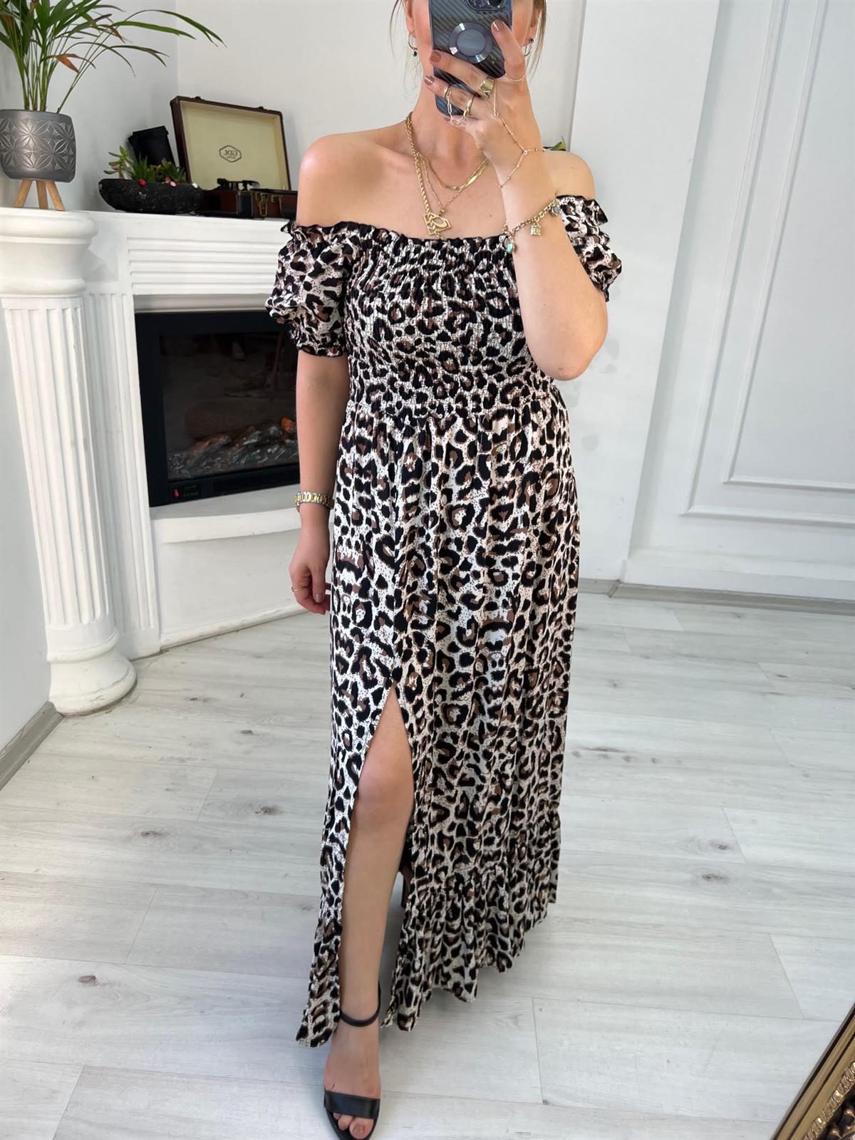 261089 Madonna Yaka Gipeli Elbise LEOPAR