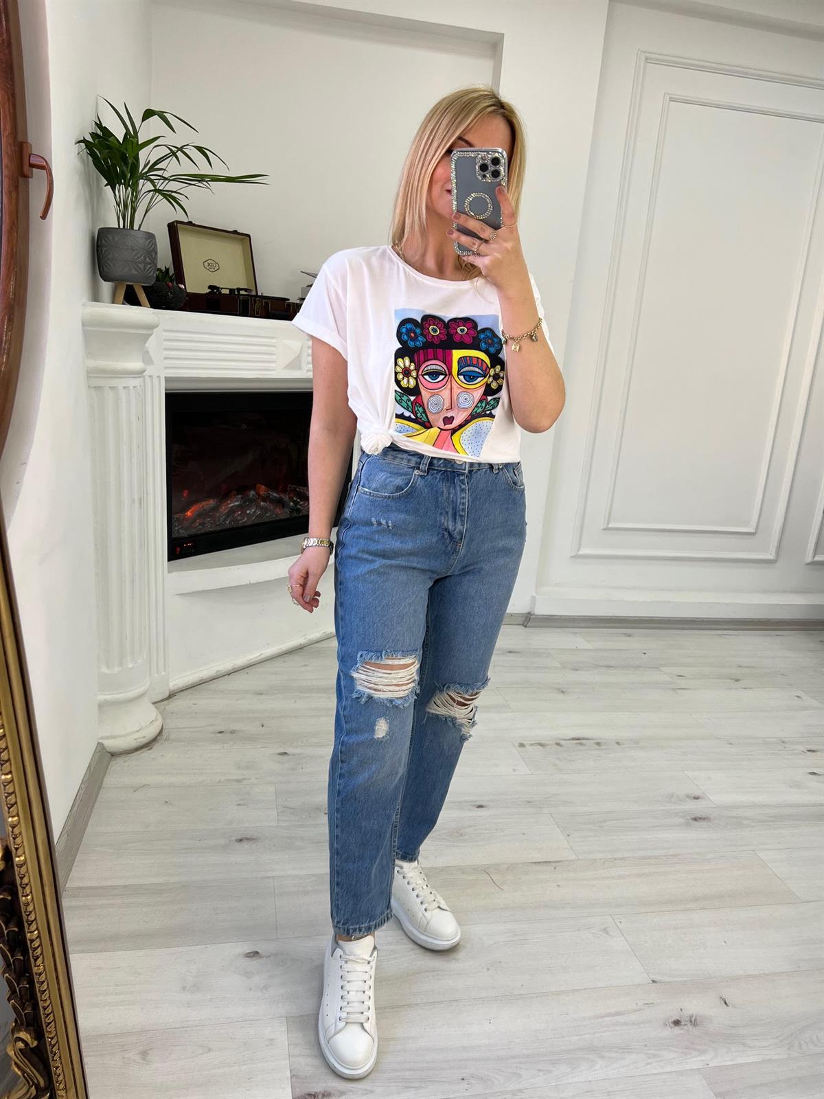 27664 Baskılı Tsihirt EKRU