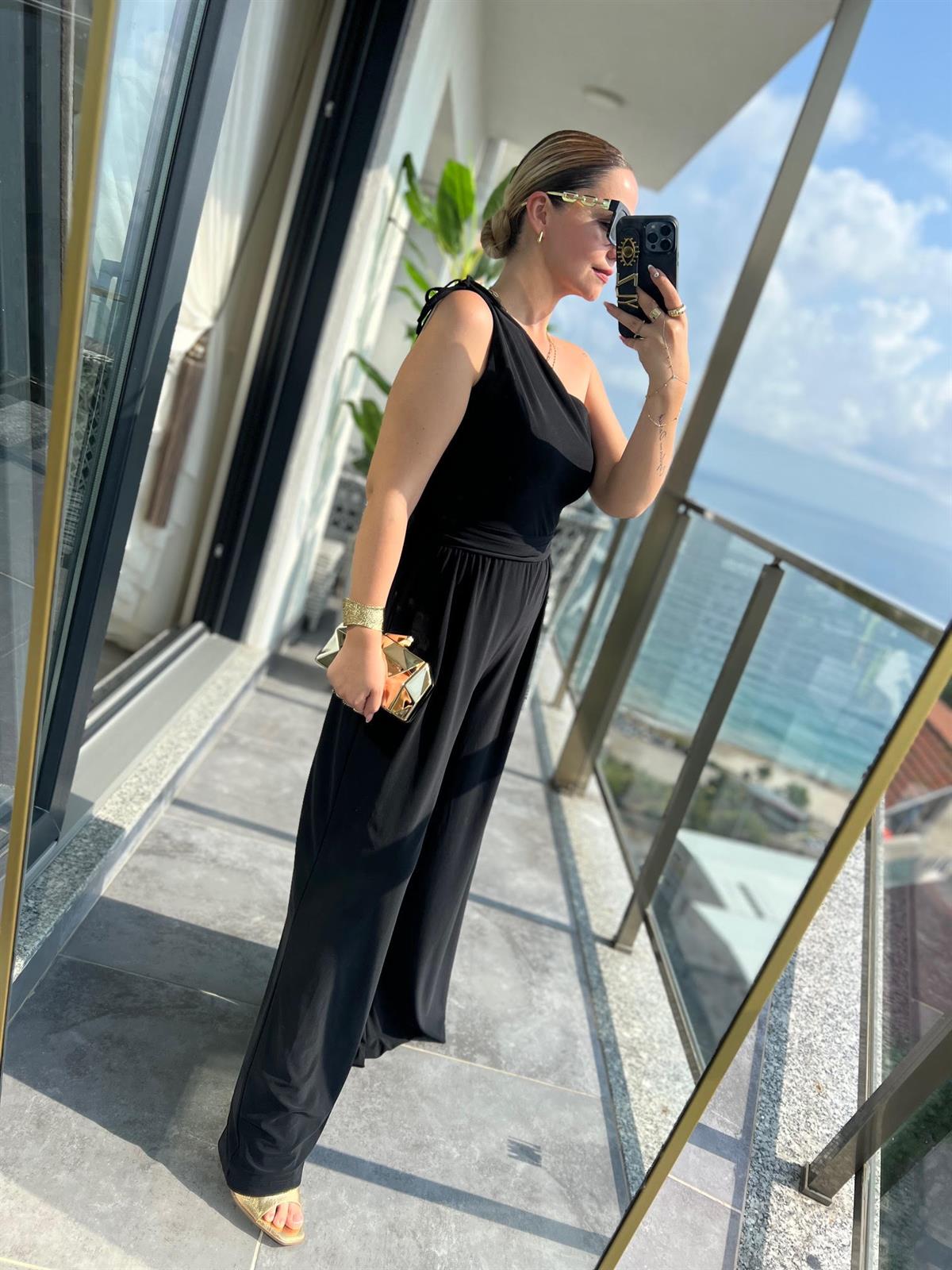 279133 Tek Omuz Tulum SİYAH