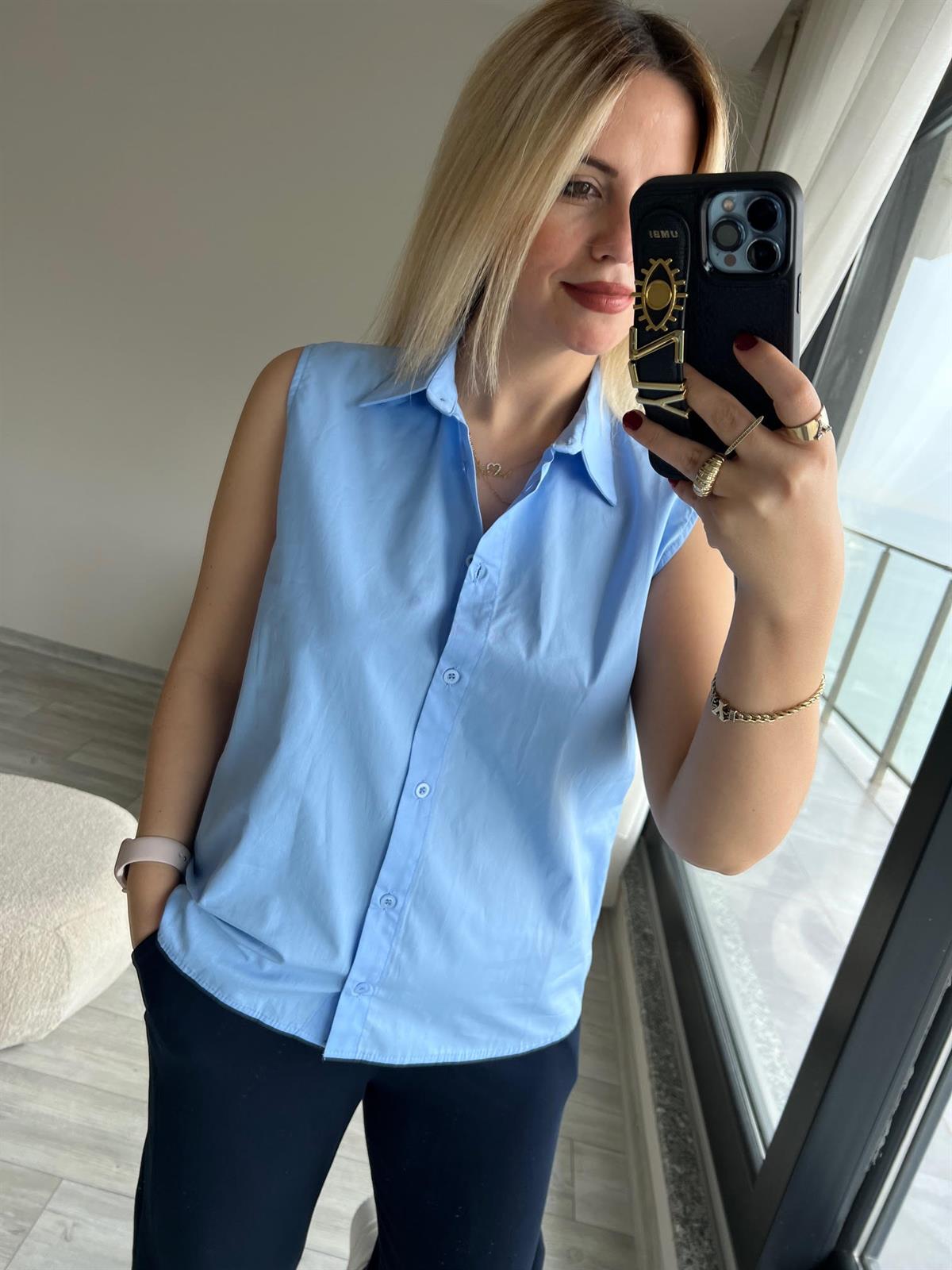 2873 Sweat Detay Gömlek LACİVERT