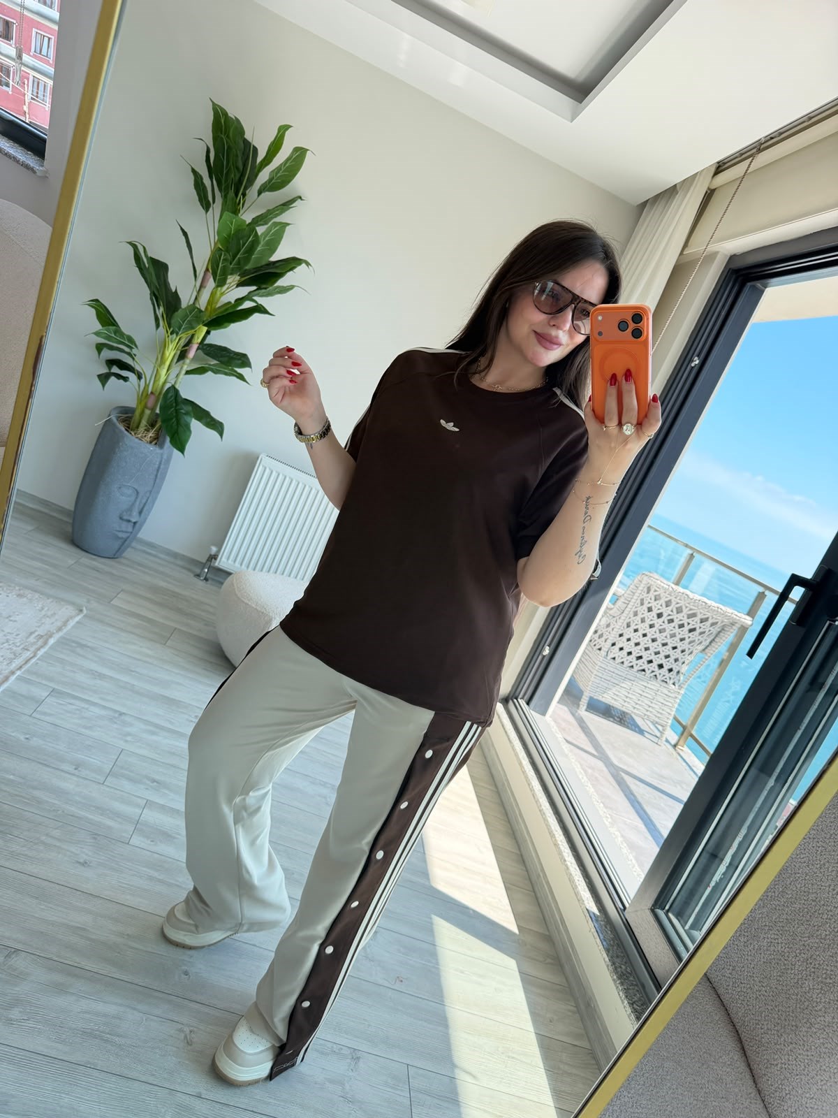 2920 Pantolonuı Patlı Mıuadil Takım KAHVE