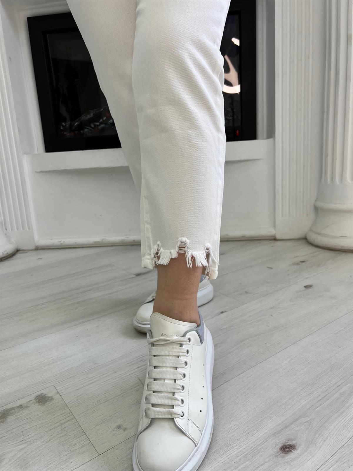 312 Paça Lazerli Mom Fit KREM