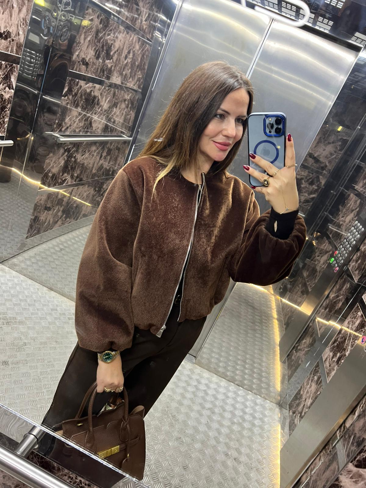 3333 Fermuarlı Bamber KAHVE