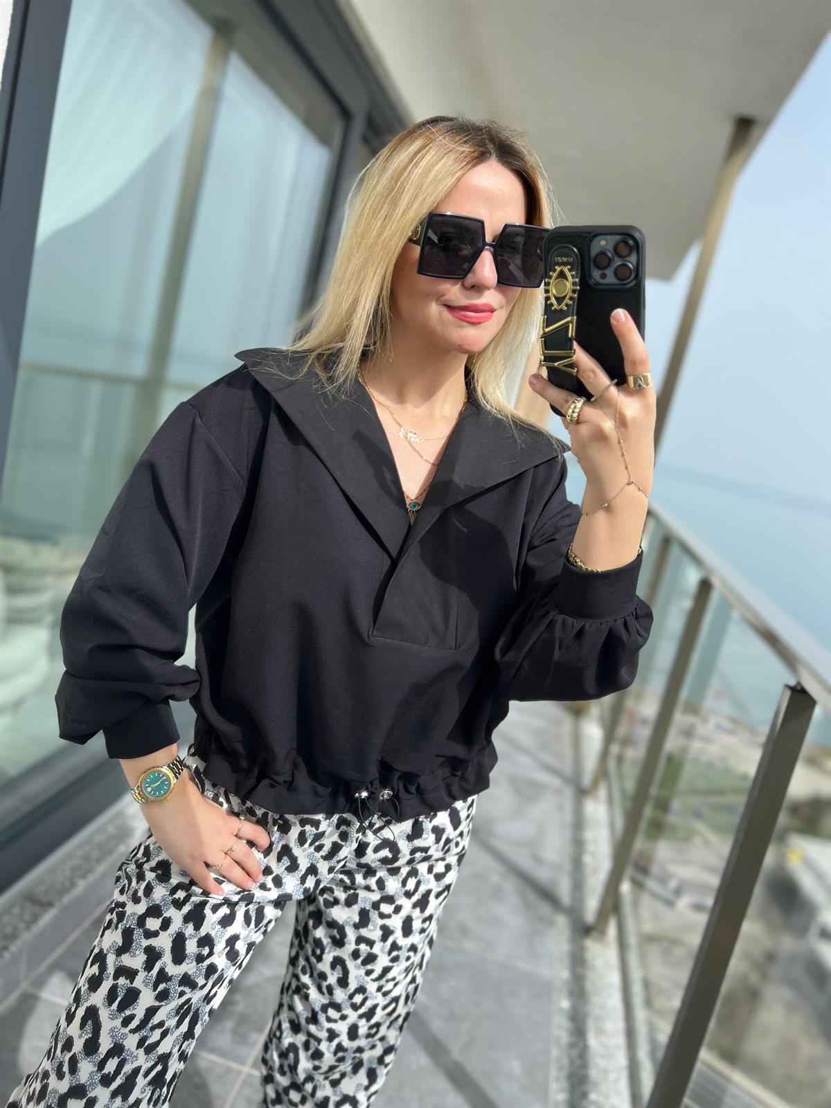 34085 Network Sweat SİYAH
