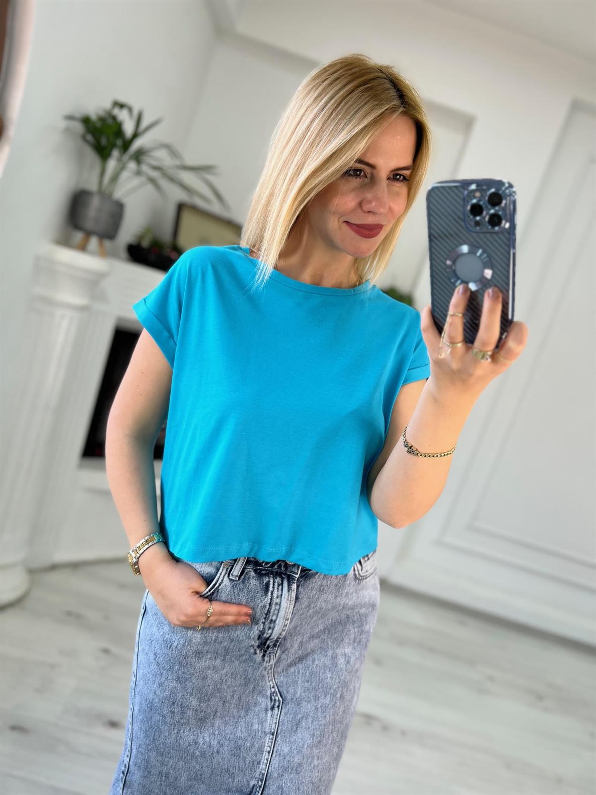 3431 Tshirt TURKUAZ