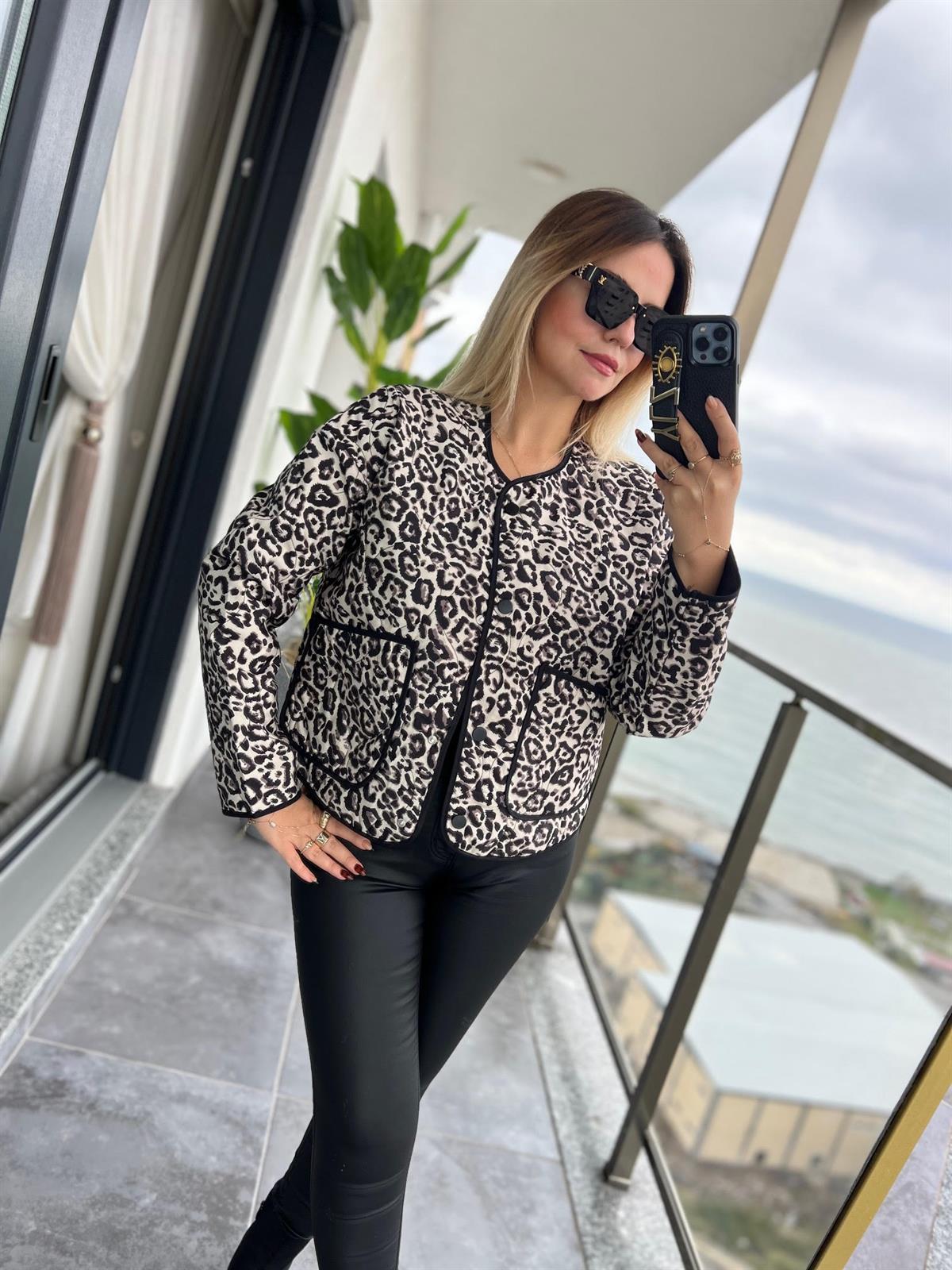 35454 Leopar Karitone Ceket LEOPAR