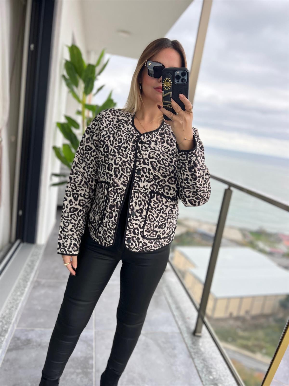 35454 Leopar Karitone Ceket LEOPAR