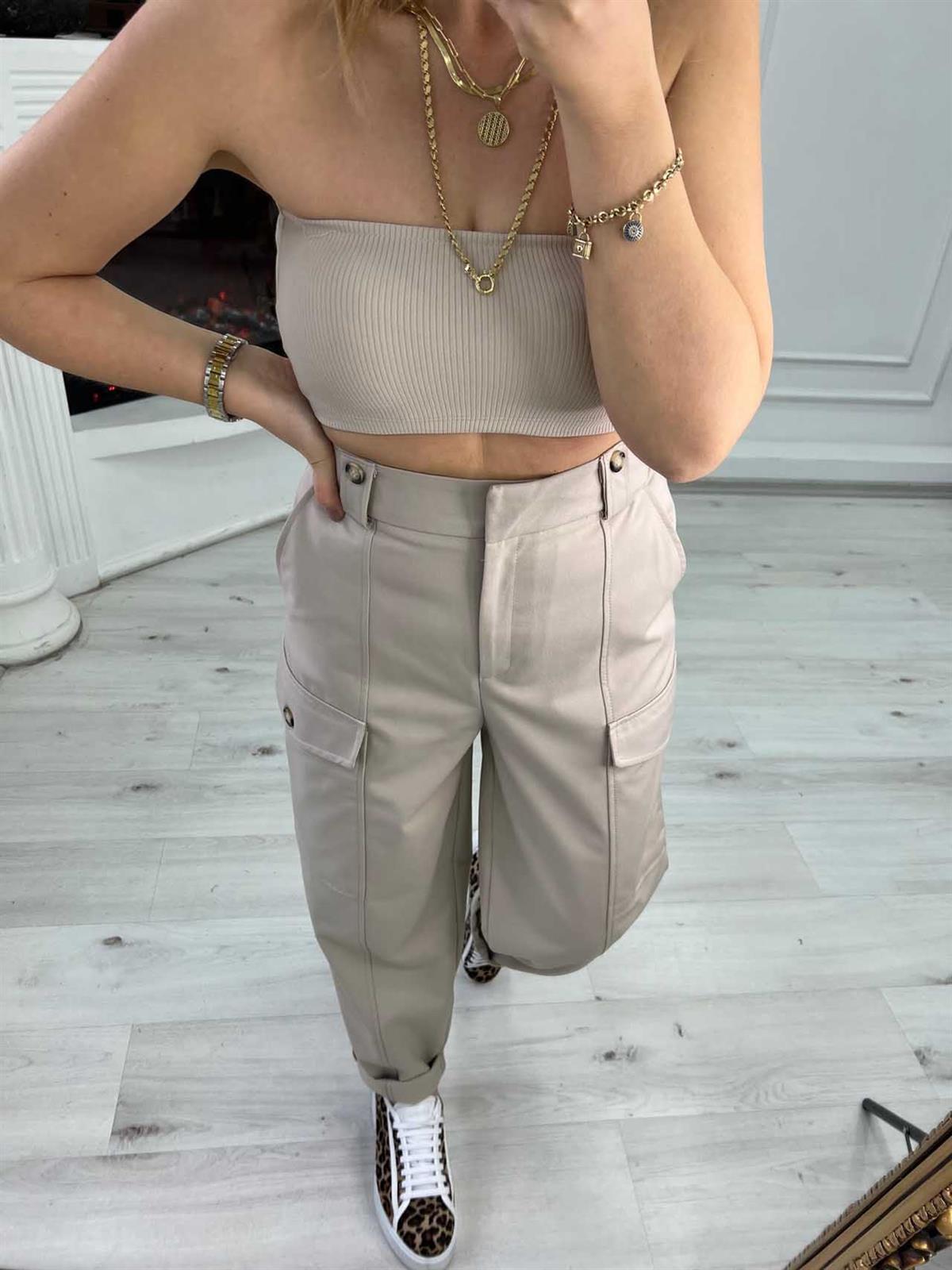 3993 Kaşkorse Crop BEJ