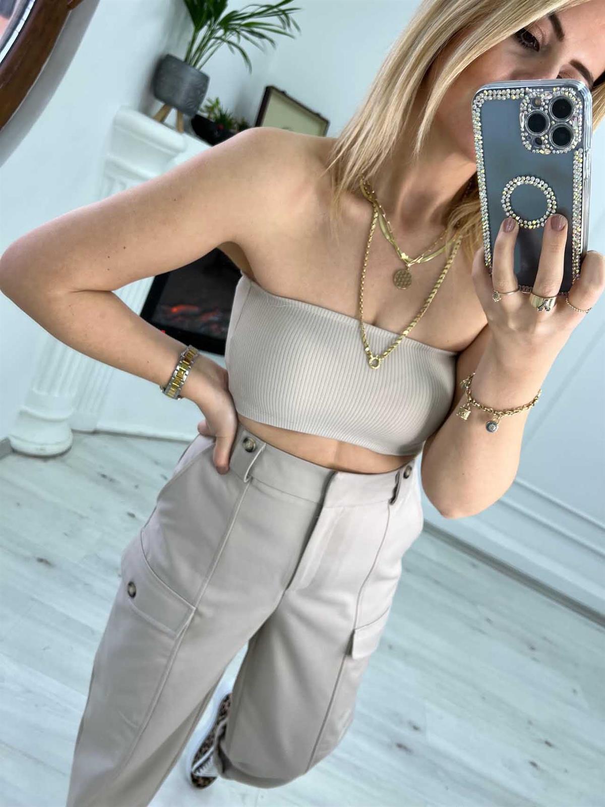 3993 Kaşkorse Crop BEJ
