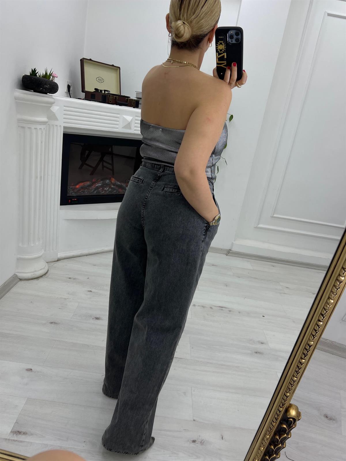 40184 Pilili Kot Pantolon FÜME