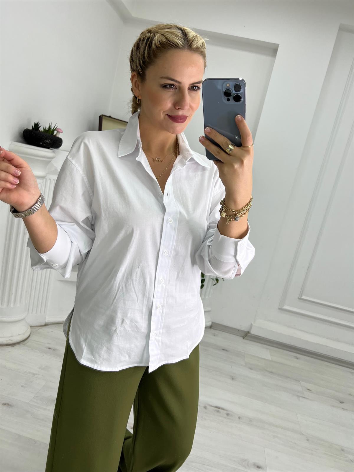 4094 Gömlek BEYAZ
