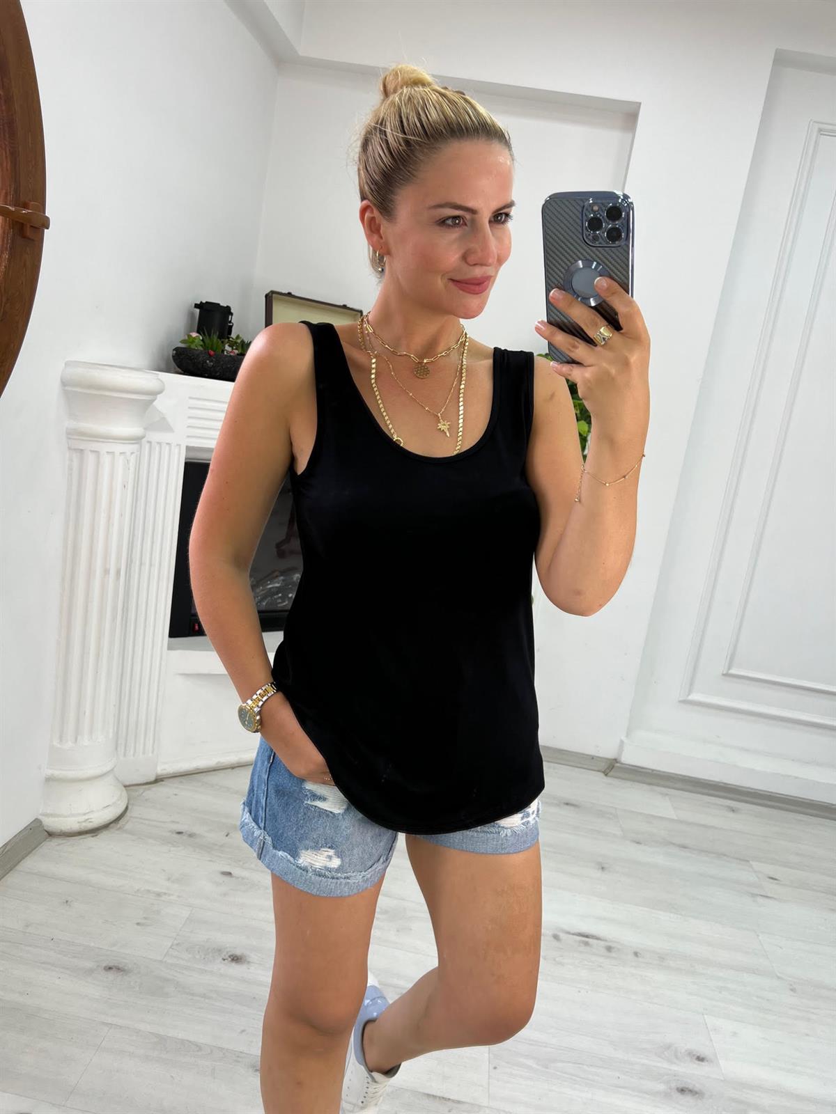 440 Basic Undershirt SİYAH