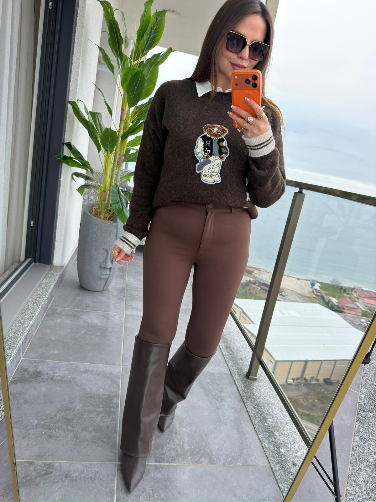441 ZR Tayt Pantolon CAPPUCINO
