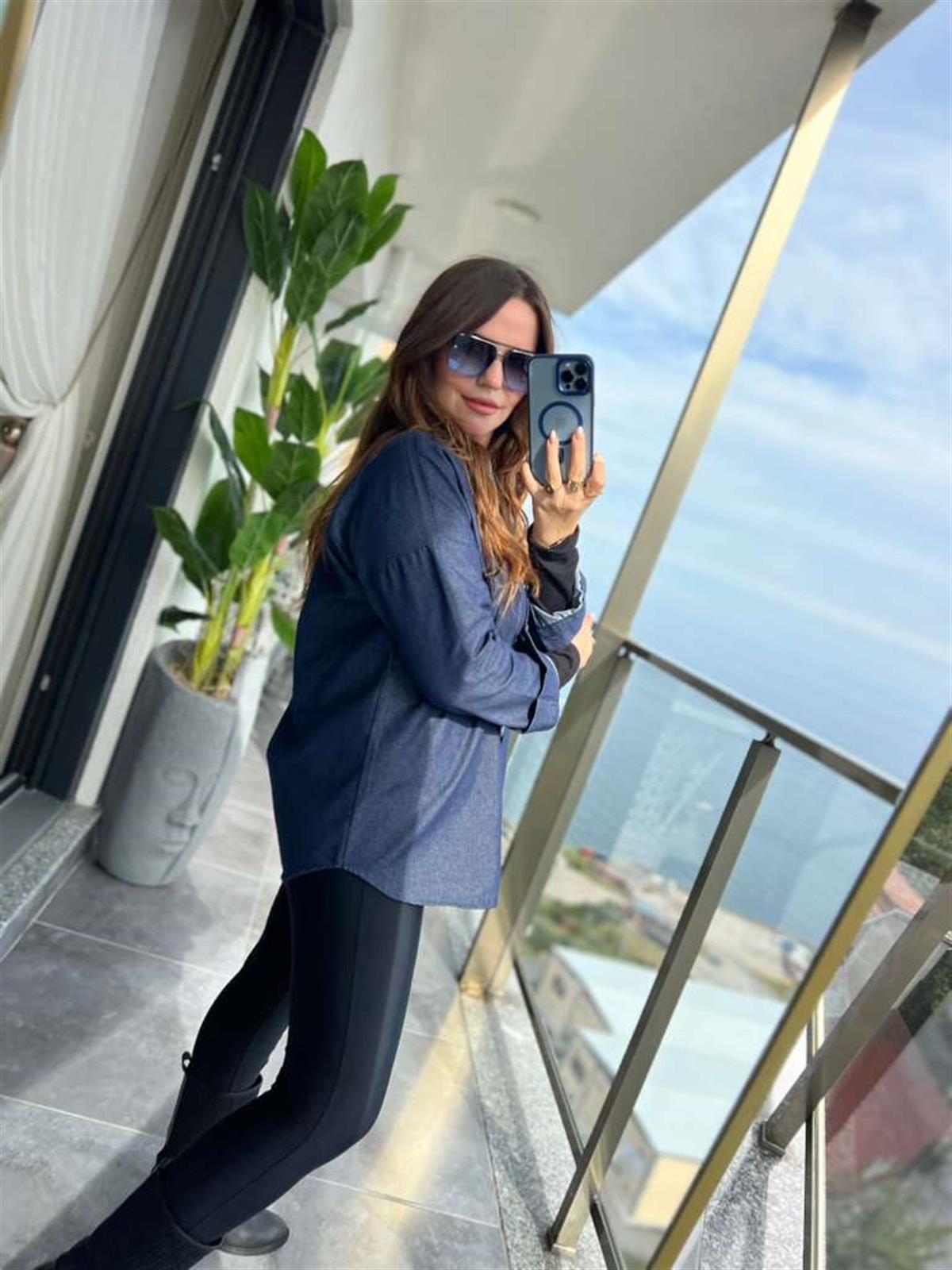 474 Gabardin Gömlek LACİVERT