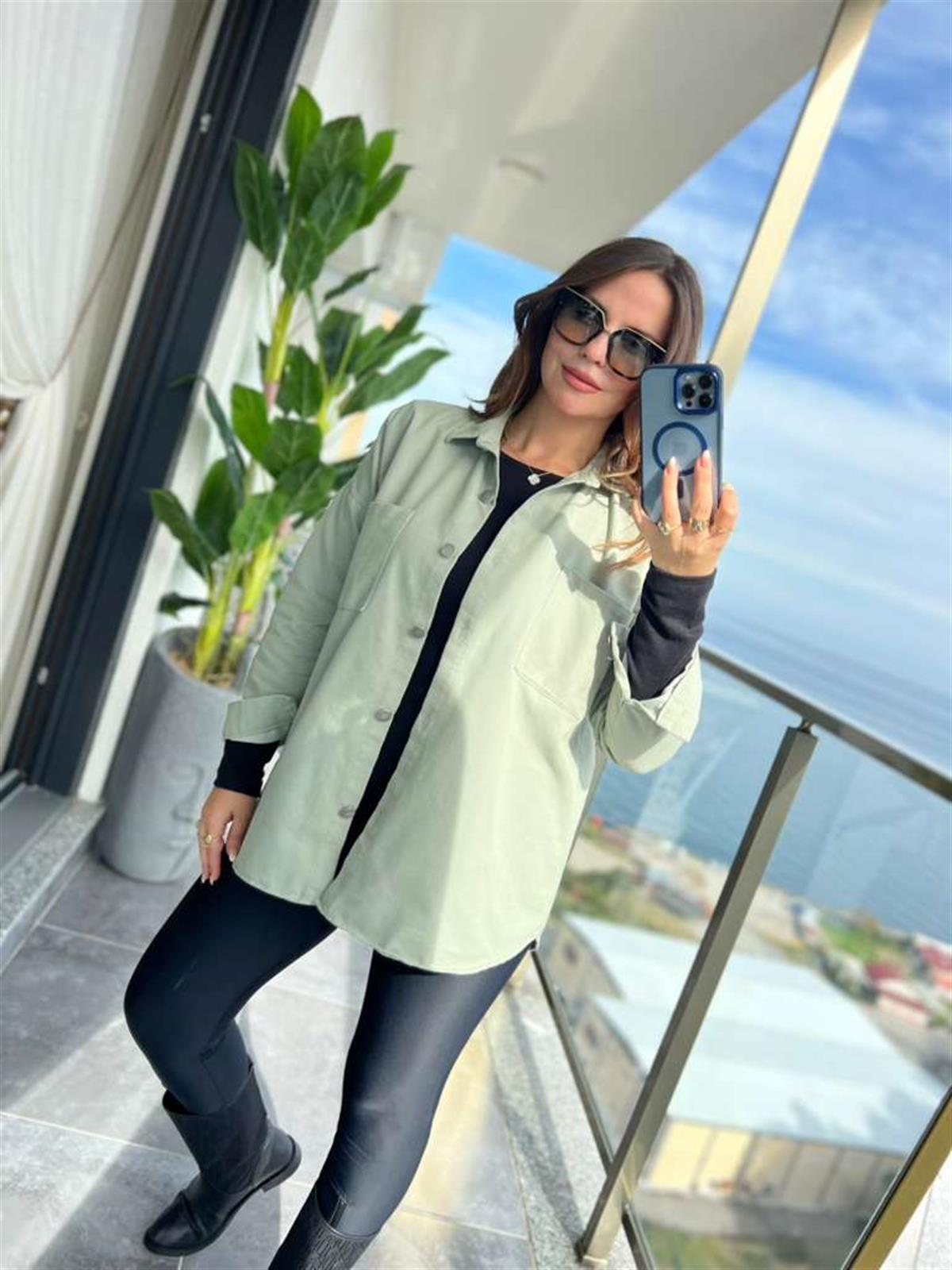 474 Gabardin Gömlek MİNT