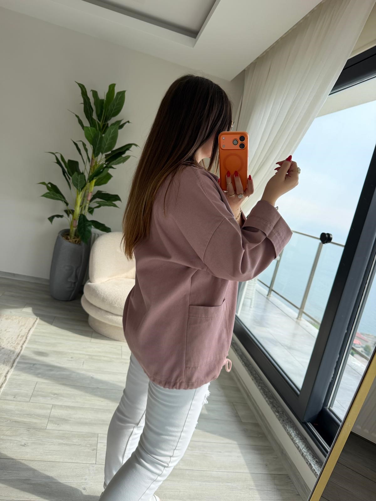 476 Owersize Ceket PUDRA