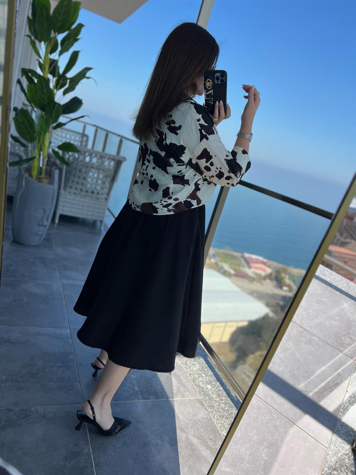5053 Gömlek Elbise EKRU