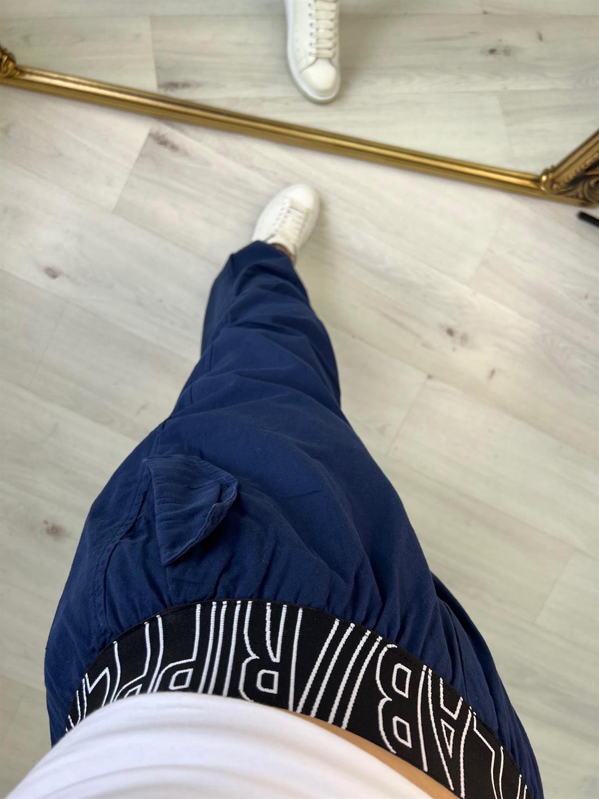 50776 Yazılı Pantolon LACİVERT