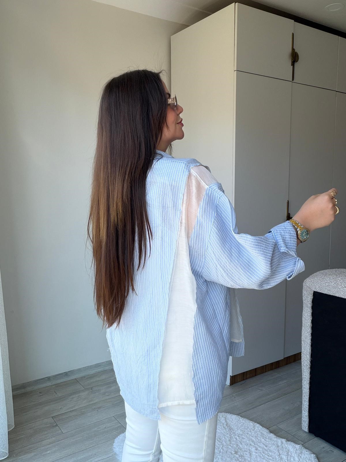 5086 Parçalı Gömlek BEBE MAVİ