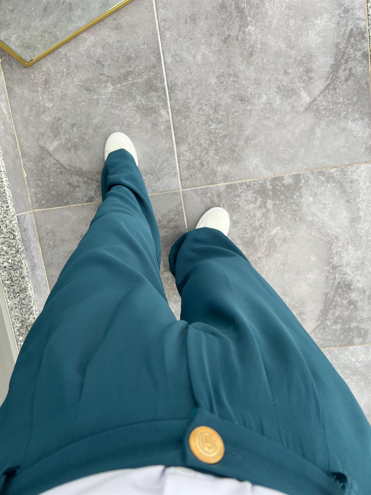 51078 Pileli Palazzo Pantalon PETROL